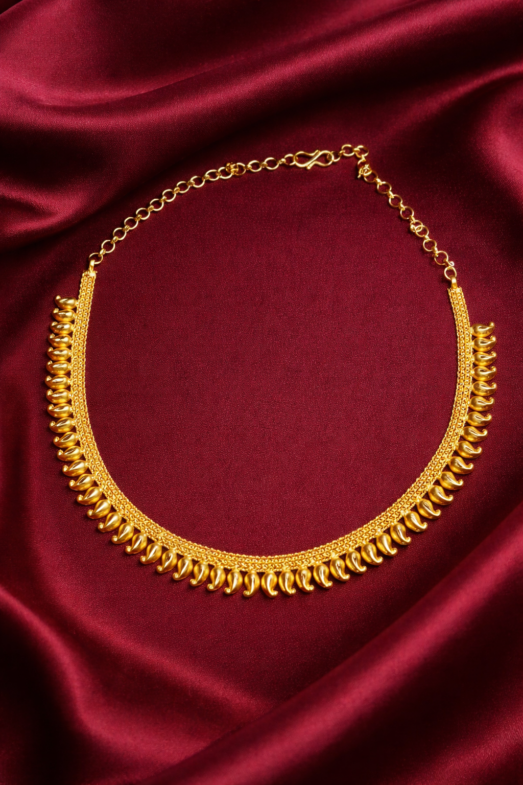 Matt Finish Traditional Maangamala Necklace Price